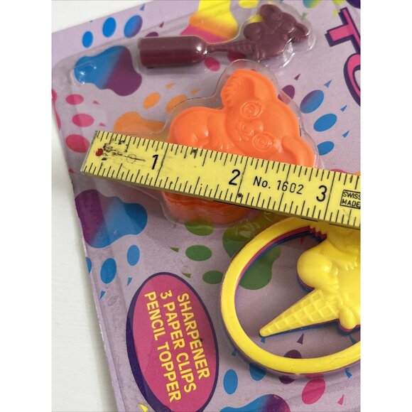 Vintage Lisa Frank School Tools sets x 2 Paper Clips pencil topper NOS Sealed - Picture 12 of 16
